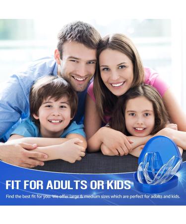 New Upgraded Dental Night Guard for Grinding and Clenching Teeth - BPA Free, 2 Sizes, Pack of 4 - Stop Bruxism in Kids & Adults - Buy Online on GoSupps.com