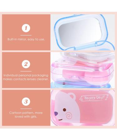 Homsfou 8-Box Cartoon Pupils Contact Lens Container | Cute & Convenient Global Shipping - Buy Online on GoSupps.com