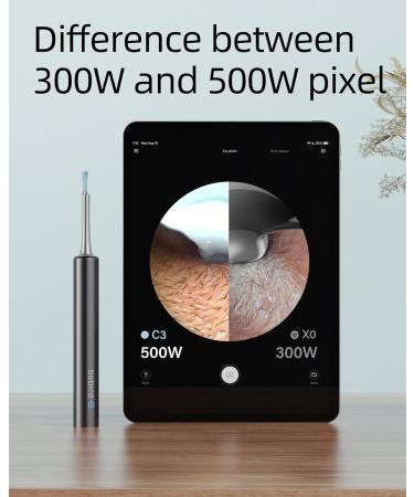 BE BIRD Ear Wax Removal Kit - 1080P Ear Camera 5MP Ear Cleaner with 6 LED Lights & 4 Scoops - International Shipping Available - Buy Online on GoSupps.com