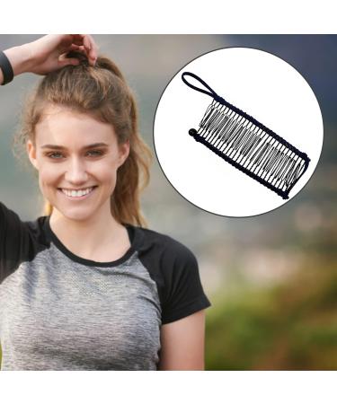 1Pcs Banana Hair Clips Large Stretch Banana Clip Vintage Banana Barrette Large Size Stretch Banana Clips No Crease Elastic Clincher Hair Comb Hairpin for Thick Curly Wavy Hair Styling Accessories - Buy Online on GoSupps.com