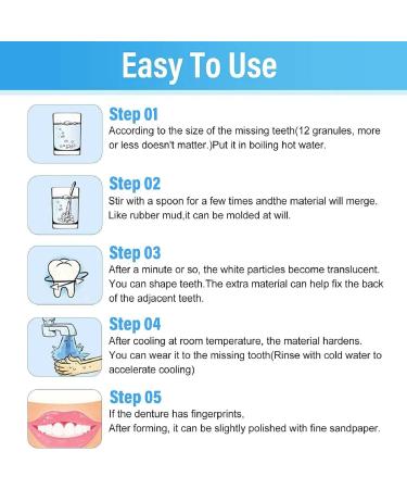 Tooth Filling Repair Kit for Temporary and Broken Teeth - Dental Repair Beads for Dentures and False Teeth - Buy Online on GoSupps.com