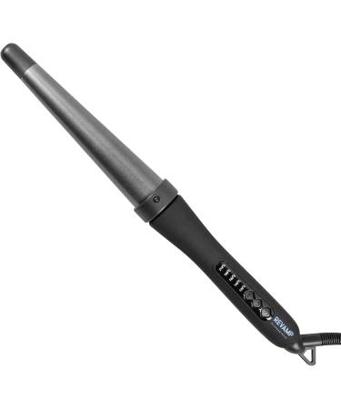 Revamp ProGloss Big Wand - Heated Curling Iron with Ion Technology for Loose Curls & Waves | 32-19mm Conical Ceramic Cylinder Stand Heat-Resistant Glove Automatic Switch-Off - International Shipping Available - Buy Online on GoSupps.com