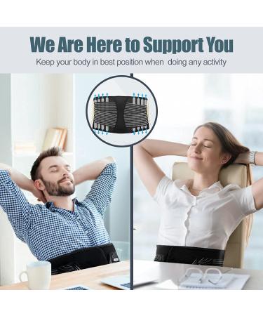 JOCOSA Back Brace Support Belt for Lumbar Pain Relief - Adjustable Lower Back Support for Herniated Disc, Sciatica, Scoliosis - Men and Women - Buy Online on GoSupps.com