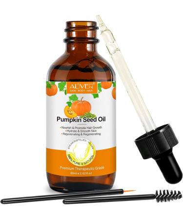 Pumpkin Seed Vegan Oil for Hair Scalpcare & Skincare - 60ml Natural Oil for Men & Women (Pumpkin Seed) - Buy Online on GoSupps.com
