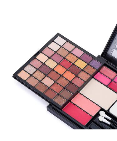 RoseFlower 88 Colors Make-up Palette Multi-purpose Cosmetic Storage Beauty Case Professional Contain Eyeshadow Blusher Lip Gloss Makeup Stick Brush Puff 5 Makeup E - Buy Online on GoSupps.com