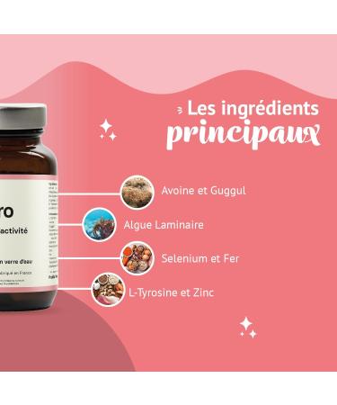  Phytocea Food Supplement Optimal Thyroid Regulation | Iodine Selenium Zinc Iron Vitamins | L-Tyrosine Oats | Vegan Organic Vegetable Extracts | Made in France (180 Capsules) - Buy Online on GoSupps.com