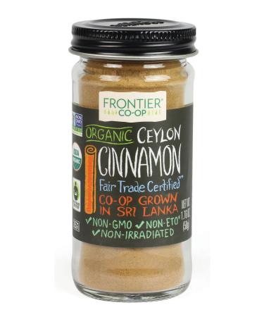 Frontier Natural Products Cinnamon, Og, Grnd Ceyln, Ft, 1.76-Ounce