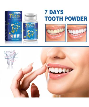 7 Days Teeth Whitening Powder - Effective Tooth Brightening & Whitening Toothpowder for Instant Results - Buy Online on GoSupps.com