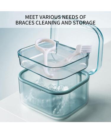 Prosthesis Mug & Retainer Box - Night Cleaner with Sieve for False Teeth & Mouth Protection | International Shipping - Buy Online on GoSupps.com