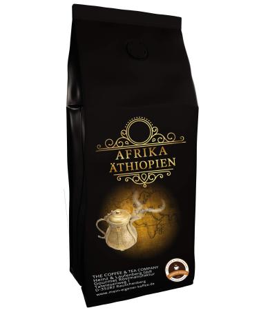 The Coffee and Tea Company Coffee specialty from Africa Ethiopia Coffee from the country of origin of the coffee ground 200 grams Country coffee Top quality coffee Low acidity Soft and freshly roasted
