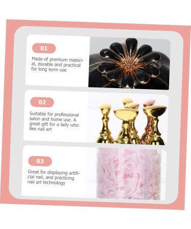 Beavorty 1 Set nail holder pedicure tip stand fake nail tip stand pedicure stand false nail tip holder nail art display rack nail display stand Nail Art Tool alloy Metal 8.15x4.5cm Assorted Color - Buy Online on GoSupps.com