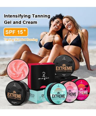Intensive Tanning Cream & Self Tanning Accelerator Gel - Outdoor Sun & Tanning Beds (Peach) | Fast International Shipping - Buy Online on GoSupps.com