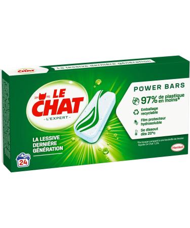Le Chat L'Expert Power Bars 24 doses (24 washes) The latest generation detergent compacted powder - Buy Online on GoSupps.com