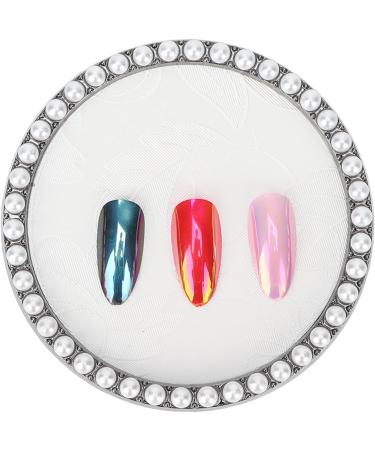 Nail Display Board Photography Prop Faux Pearls Multi Purpose Firm Sturdy Nail Color Mixing Palette for Home Practice for Nail Salon for Nail Artist - Buy Online on GoSupps.com