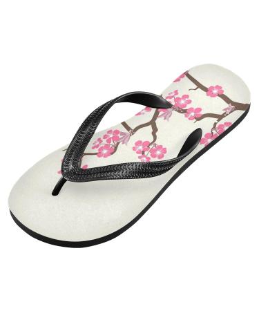 Shop Mnsruu Cherry Blossom Flip Flops - XXL Multi-Colored Footwear for Home Hotel Spa & Travel | Unisex Comfort - Buy Online on GoSupps.com