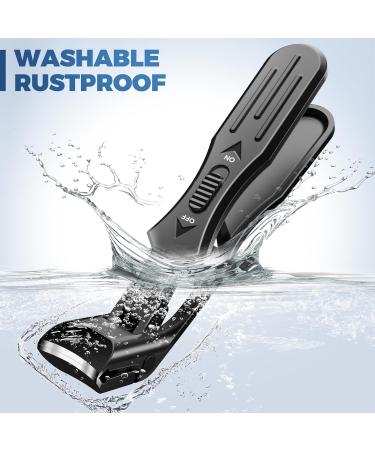 2024 Upgrade Angled Head Nail Clippers for Seniors Ergonomic Toenail Clipper for Thick Nails Premium Steel Toe Nails Clippers with Catcher for Men Black Nail Clippers - Buy Online on GoSupps.com