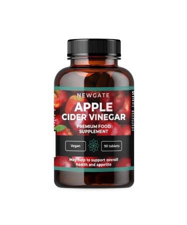 Newgate Labs Apple Cider Vinegar 90 Vegan Tablets 500mg - Premium Nutritional Supplement - Made in The UK - Halal GMP Certified