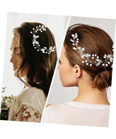 Beaupretty the wig bridal hair flower head bridesmaid hair crystal European and American crystal bride hair clips headgear the side wedding plastic pearl bride crystal hair Comb - Buy Online on GoSupps.com