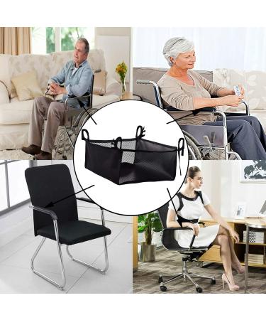 Wheelchair Storage Bag - Rollator Underseat Organizer Lightweight Elderly Walker Basket Basket Pouch for Rollator Elderly Walker Basket Scooters Shopping Black (Black) - Buy Online on GoSupps.com