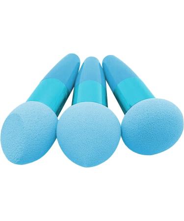 Foundation Sponge - Makeup Sponge Set Foundation Blending Beauty Sponge | Makeup Sponge Set for Dry and Wet Use Travel Cosmetic Tool for Foundation Concealer Blush blue - Buy Online on GoSupps.com