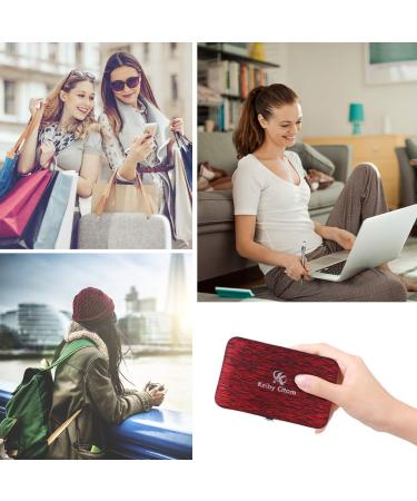 Professional 16-Piece Manicure Set - Stainless Steel Nail Clippers & Pedicure Tools for Women in Ruby Red - Ideal for Travel or Home Grooming - Buy Online on GoSupps.com