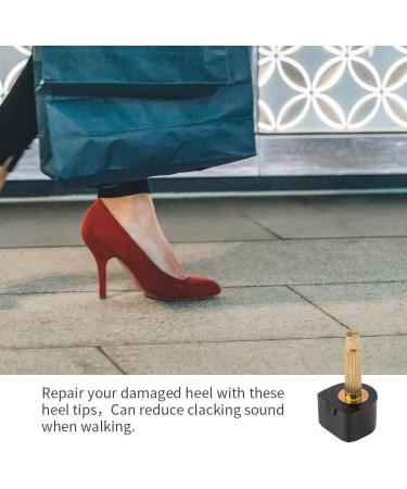 30 PCS Black Shoe Repair Stiletto Heel Tips - 5 Sizes Included - Buy Online on GoSupps.com