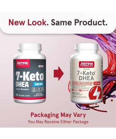 Jarrow Formulas 7-Keto DHEA 100 mg - 90 Veggie Caps for Enhanced Metabolism - Buy Online on GoSupps.com
