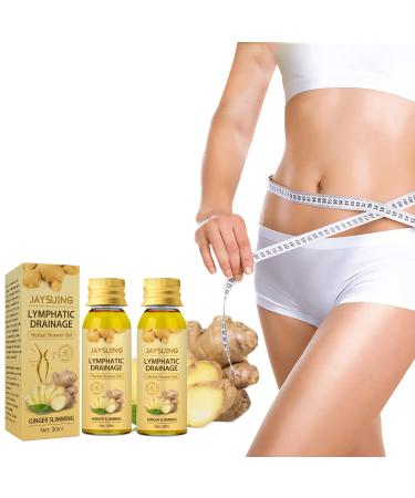 Lymphatic Drainage Ginger Body Wash Lymphatic Drainage Drops Natural Organic Moisturizing Refreshing Shower Gel Removal Of Lymph Nodes And Underarm Fat(2 * 30ml)