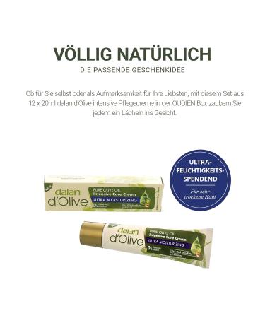 Oudien 12er Set Dalan d'Olive Intensive Care Cream 20ml - Hydrating Olive Oil Moisture Cream for Hands & Body (12 Pack) - Best International Shipping - Buy Online on GoSupps.com