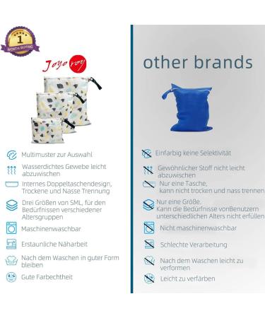 4 Pack Waterproof Diaper Bags - Wet Bags for Kindergarten & Cloth Diapers - Lemon Design | Perfect Laundry Solution for Baby - Buy Online on GoSupps.com