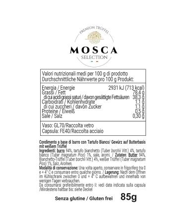 Mosca Selection Italian Truffle Variety - Noble White Truffle Butter | Elevate Your Dishes with Luxurious Taste - Buy Online on GoSupps.com