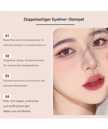 Tampon de maquillage pour angles des yeux - Double pointe - Pochoir de gel cr meux - Cosm tique pr cis au quotidien - Pour femmes et d butantes Noir - Buy Online on GoSupps.com