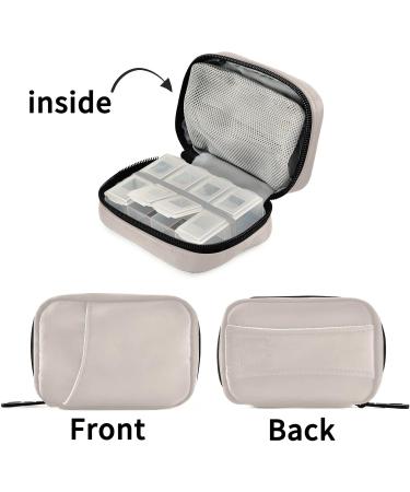 Shop Naanle 7-Day Pill Box Organizer - Portable Travel Vitamin Case - Compact Khaki Design - Buy Online on GoSupps.com