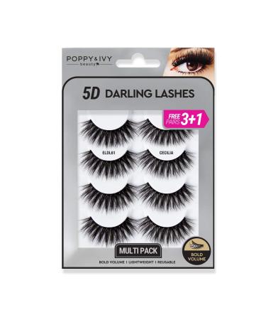 Poppy & Ivy 5D Darling Lashes 4 pairs Cecilia