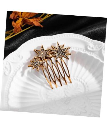 PAMINGONO 1 Set Star Moon Hairpin Wedding Side Comb Hair Decor Wedding Hair Combs Bridal Hair Comb Hair Clip Side Comb Wedding Hair Barrettes Star Hair Barrettes Star Hairpins Hair Clip Comb - Buy Online on GoSupps.com