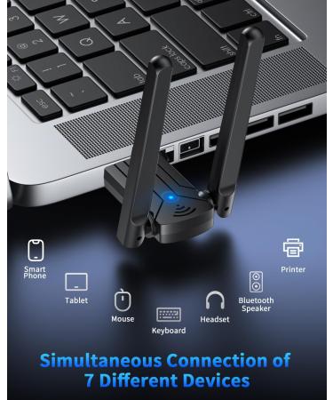 ZEXMTE Long Range USB Bluetooth Adapter for PC 5.4 - Buy Online on GoSupps.com