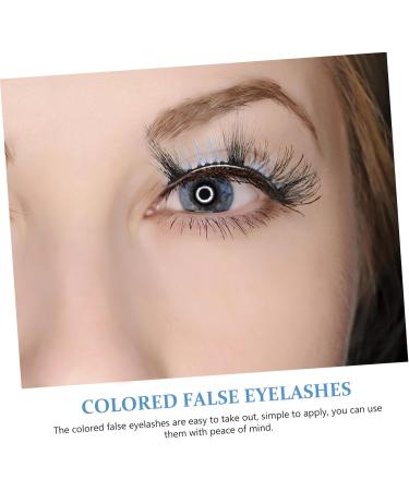 POPETPOP 3 Pairs False Lashes Fake Lashes for Party Cosplay Fake Lashes Colored Lashes Colored Fake Lashes Imitation Eyelash Set - Buy Online on GoSupps.com