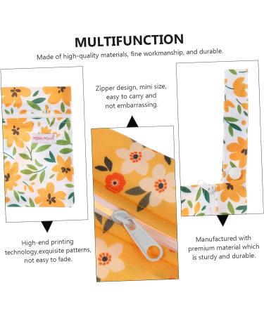 EXQUIMEUBLE Hygiene Bag Set | Menstrual Pad Holder & Tampon Organizer | Portable Makeup Storage | Assorted Colors - 2 Pcs 18x13.5x0.2cm - Buy Online on GoSupps.com