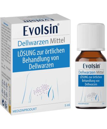 Evolsin Molluscum Warts Agent I For Adults & Children from 2 Years Gentle & Effective Molluscum Warts Treatment - 0.16 Oz