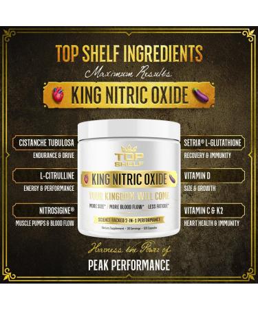 Buy Premium Nitric Oxide Supplement for Men - 6-in-1 Blood Flow Stamina & Energy Booster | 120 Capsules - Fast International Shipping - Buy Online on GoSupps.com