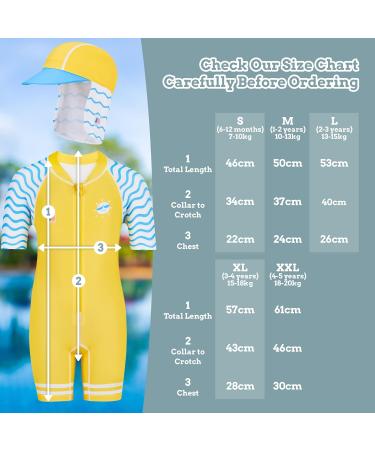 Juicy Bumbles Baby Swimsuit - Short Sleeve One Piece Toddler Swimming Costume, 3-4 Years, Girls and Boys - Buy Online on GoSupps.com