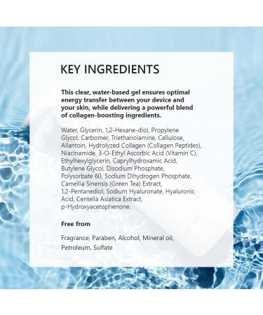 Oeneis Hydro-Collagen Boost Gel Conductive Gel with Hydrolyzed Collagen Niacinamide & Hyaluronic Acid for Microcurrent & Radio Frequency Facial Treatments Fragrance-Free Paraben-Free 7.05 oz - Buy Online on GoSupps.com