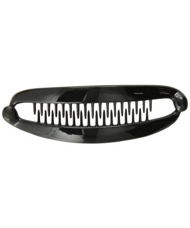 Caravan French Black Banana Clip With Ball Closure Black Clip With Ball Closure (Pack of 1)