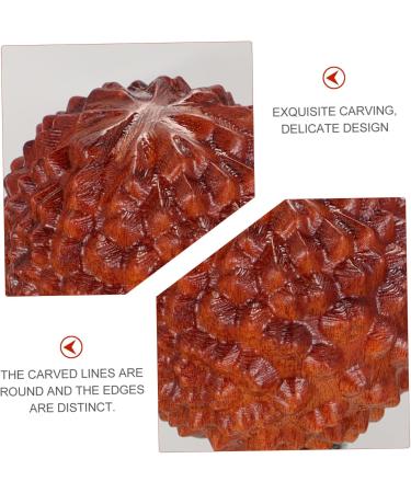 Buy Lurrose 2-St Carving Wood Baoding Stress Balls - Chinese Hand Massage Balls for Relaxation | International Shipping - Buy Online on GoSupps.com