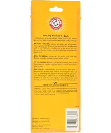 Arm & Hammer Tartar Control Dental Kit for Puppies - Vanilla Ginger | 4 Piece Set - Buy Online on GoSupps.com