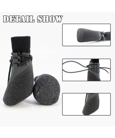Fychuo Dog Shoes Large Dog Boots for Injured Paws Waterproof Dog Socks Paws Stop Licking Dog Paw Protectors 4 Pack Soft Sole Anti Slip Socks for Dogs Puppy Pet - Buy Online on GoSupps.com