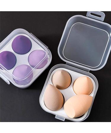 SZYDD Transparent 4 Grids Travel Beauty Powder Puff Storage Box Makeup Drying for - Buy Online on GoSupps.com