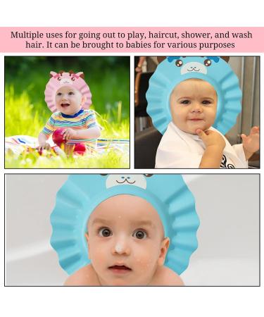 2 PCs Adjustable Shower Hood for Kids | Silicone Hair Washing Protection Cap for Babies - Ear & Eye Guard - Buy Online on GoSupps.com