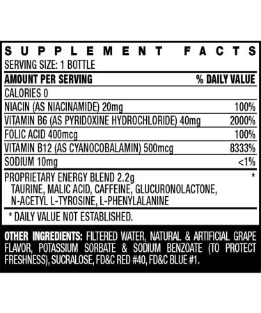 Stacker 2 Extreme Energy Shot Extra Strength Grape 2oz (12 Pack) - Boost Focus and Energy - Buy Online on GoSupps.com