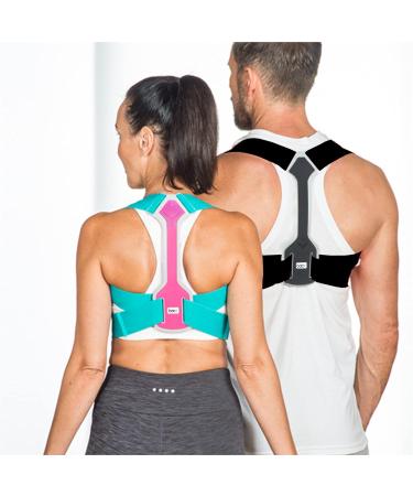 BACK Posture Hero - Adjustable Posture Corrector for Men & Women | Award-Winning Support | Fits 32-36 Inches (Pink/Turquoise S/M - Buy Online on GoSupps.com